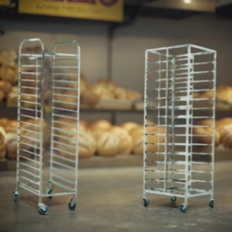 Kitchen Baking Trolley - Промышленная тележка-стеллаж из нержавеющей стали 60x40