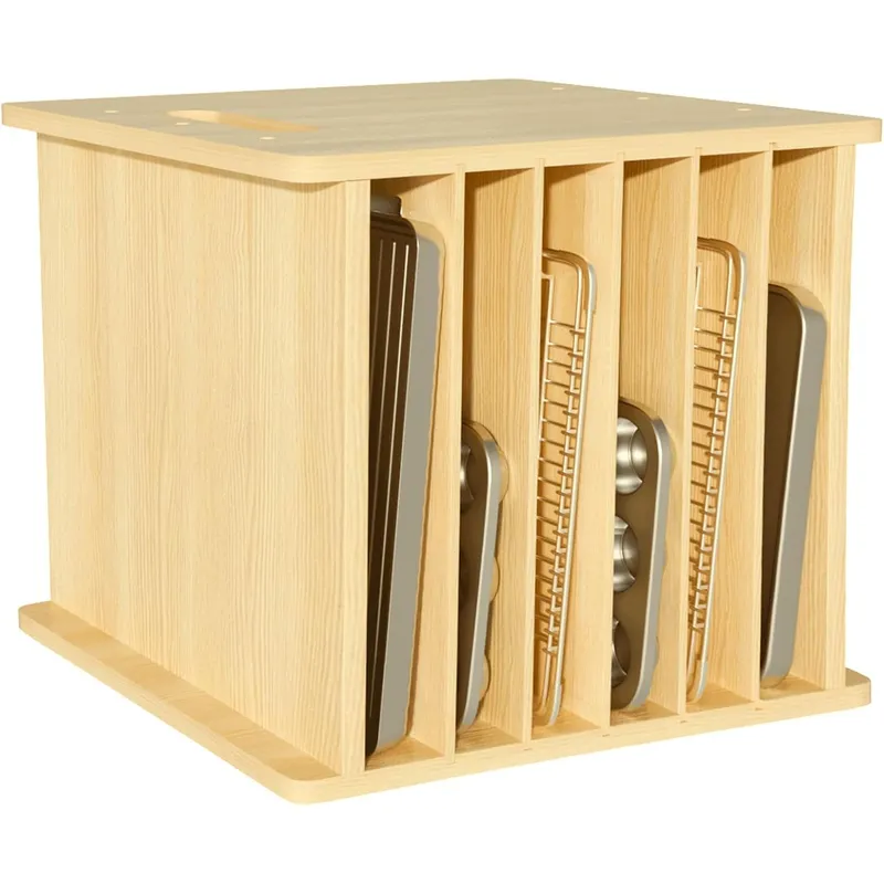 Kitchen Cabinet Baking Organizer - Деревянные разделители для ящиков с 7
