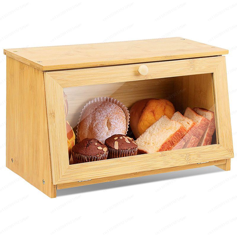 Kitchen Cabinet Baking Organizer - Витрина для хранения хлеба со стеклянной