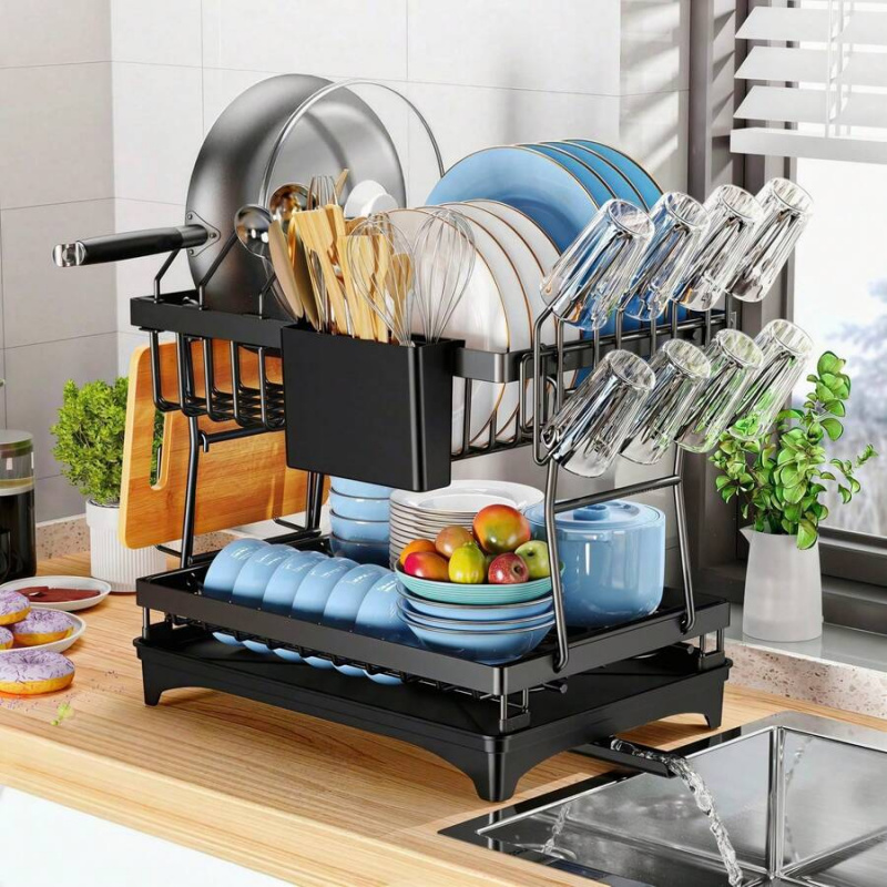 Kitchen Utensils - Нержавеющая сушилка для посуды из нержавеющей