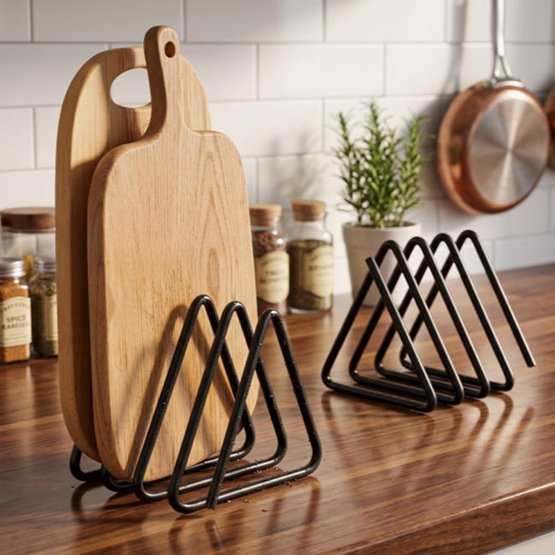 Kitchen Cabinet Baking Organizer - Треугольная подставка для разделочных досок, экономящая