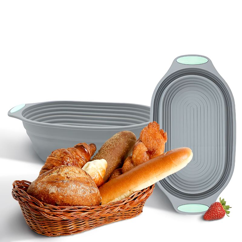 Kitchen Baking Utensil - Складная силиконовая корзина для расстойки теста