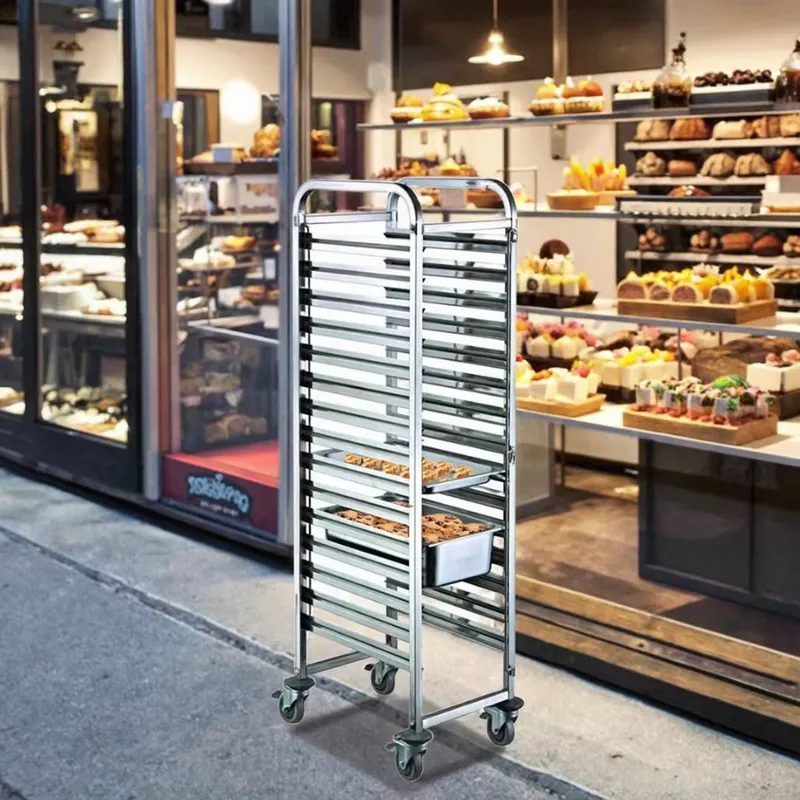 Kitchen Baking Trolley - Тележка для перевозки противней из нержавеющей
