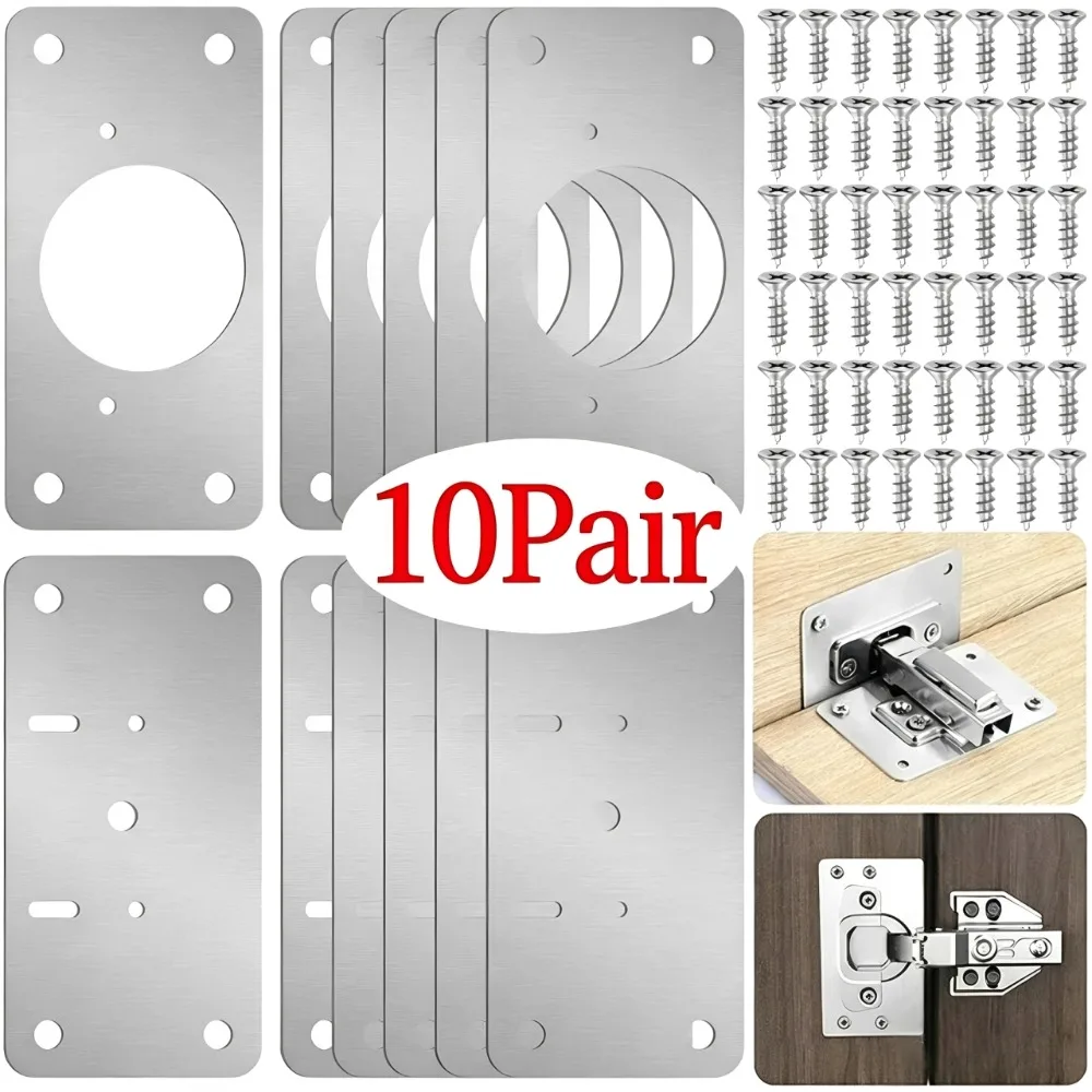 Kitchen Baking Cabinet - 10/1 пар плашек для ремонта петель,