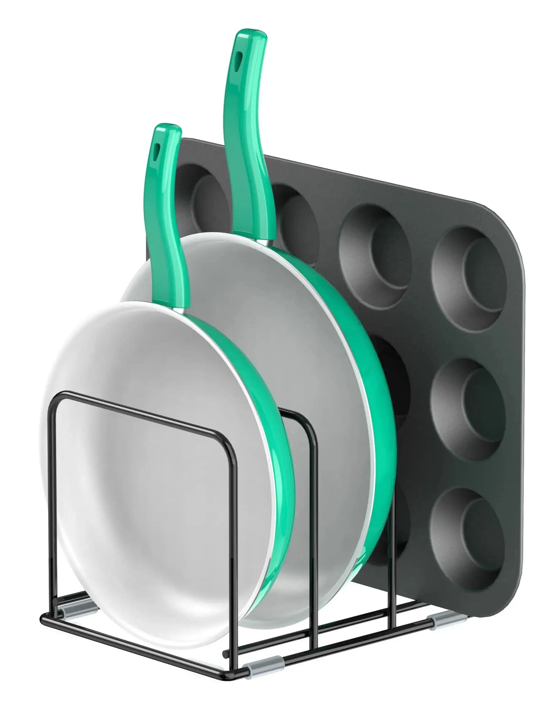 Kitchen Cabinet Baking Organizer - Органайзер для сковороды Органайзер для кухонного