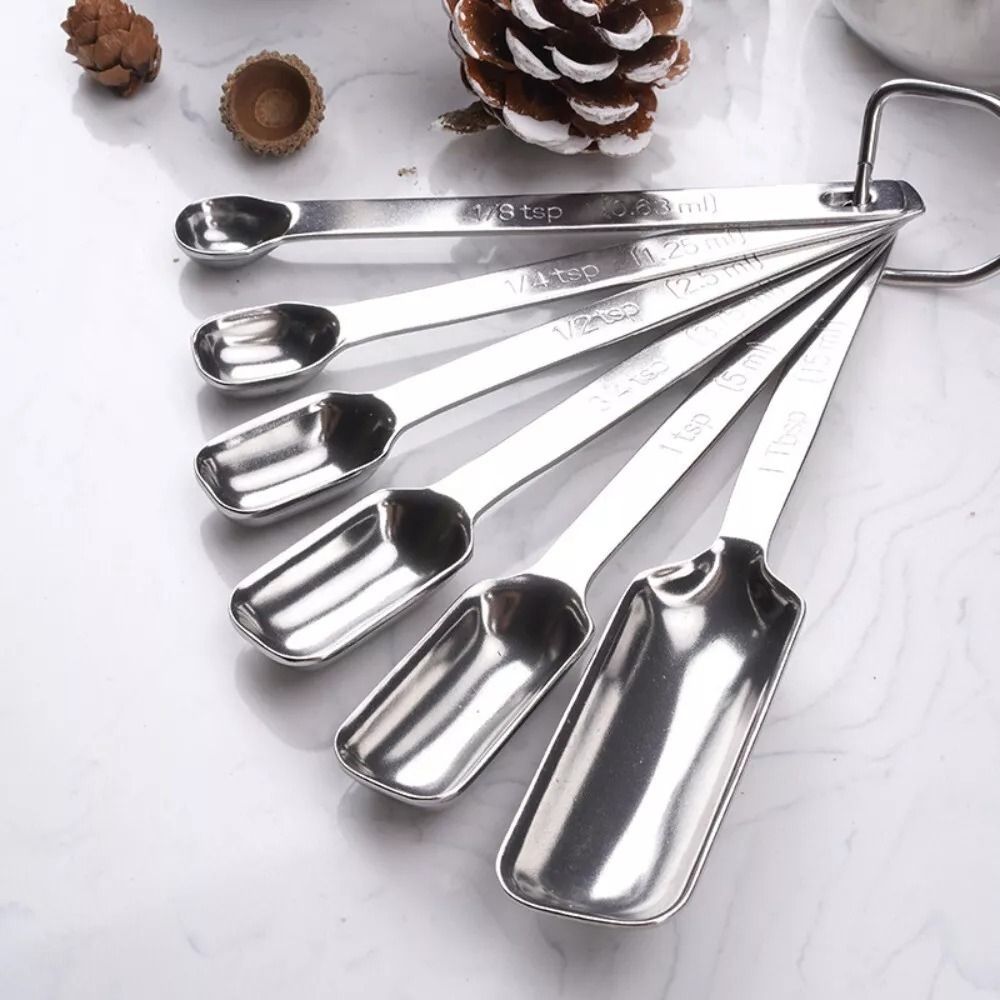 Kitchen Baking Scale - 6 шт., мерные ложки из нержавеющей