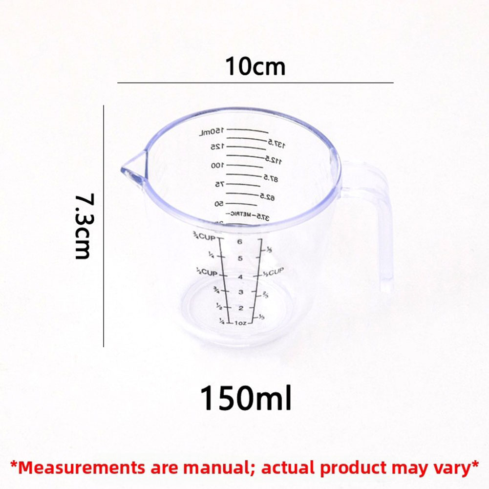 Kitchen Baking Scale - Набор пластиковых мерных стаканов 150 мл,