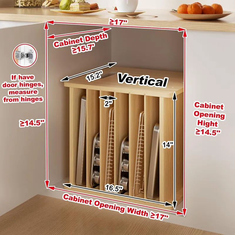 Деревянные разделители для ящи – обзор и цена Kitchen Cabinet Baking Organizer