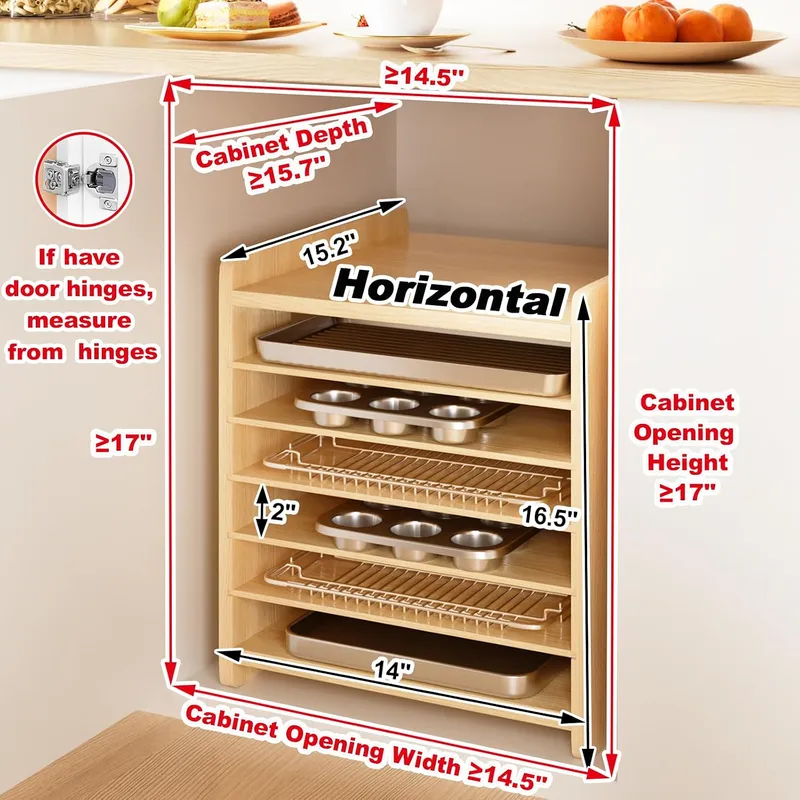 Деревянные разделители для ящи – обзор и цена Kitchen Cabinet Baking Organizer