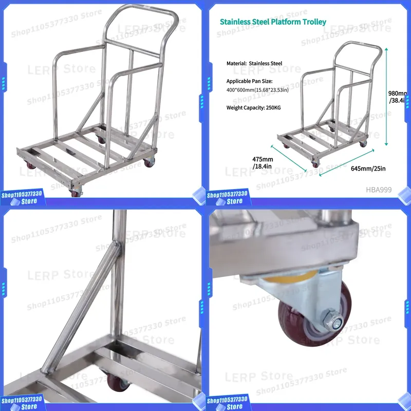 Тележка кухонная из нержавеюще – обзор и цена Kitchen Baking Trolley