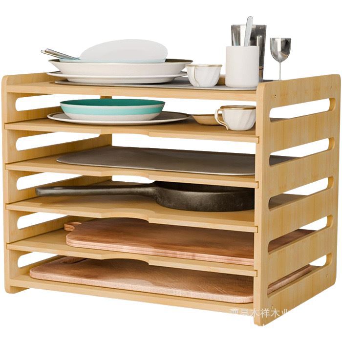 Многоярусная полка-органайзер  – обзор и цена Kitchen Cabinet Baking Organizer
