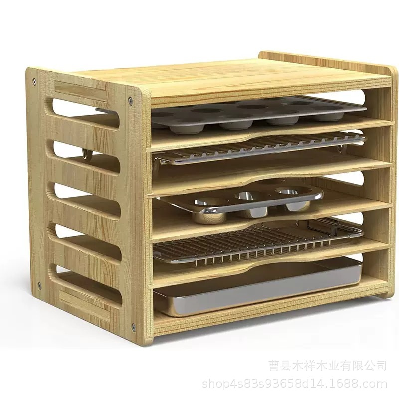 Многоярусная полка-органайзер  – обзор и цена Kitchen Cabinet Baking Organizer