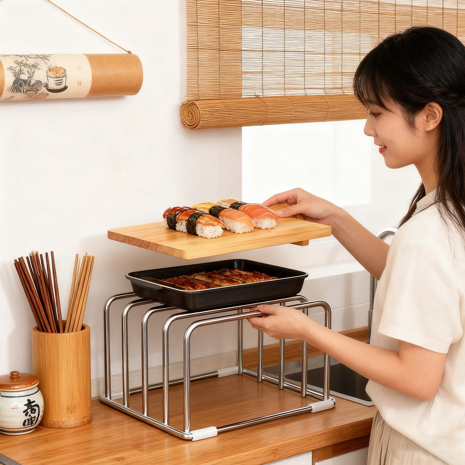 Подставка для разделочных досо – обзор и цена Kitchen Cabinet Baking Organizer