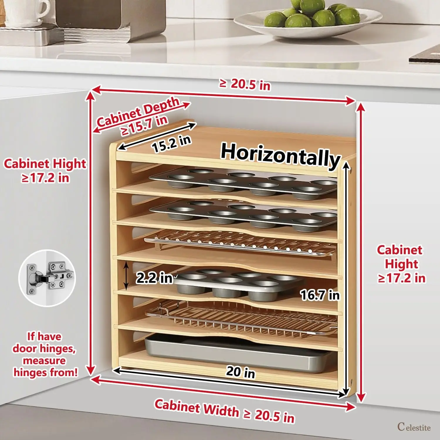 Деревянные разделители для шка – обзор и цена Kitchen Cabinet Baking Organizer
