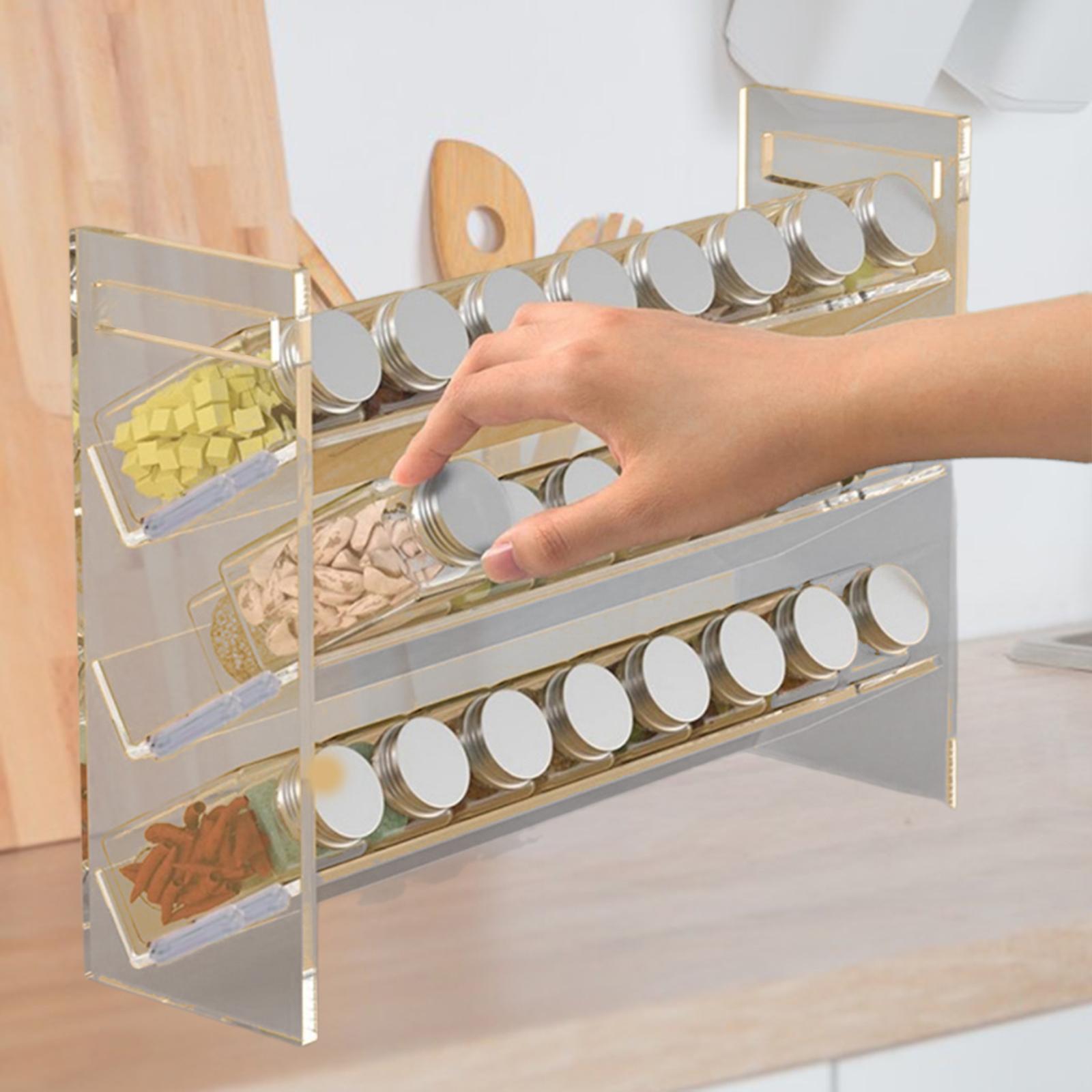 Акриловая подставка для специй – обзор и цена Kitchen Cabinet Baking Organizer