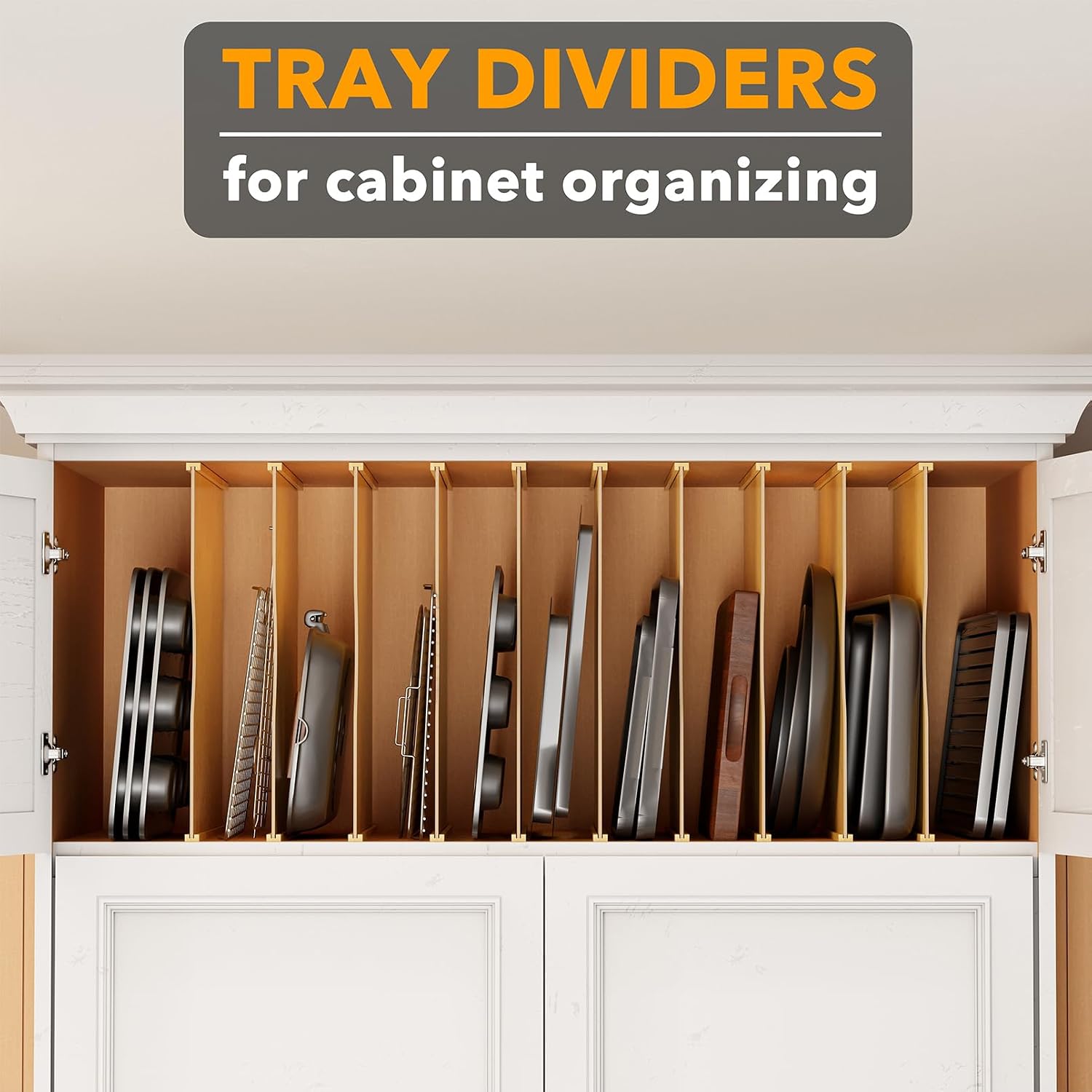Набор из 10 бамбуковых раздели – обзор и цена Kitchen Cabinet Baking Organizer