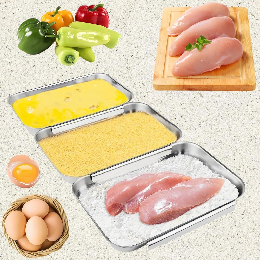 Набор из 3-х квадратных поднос – обзор и цена Kitchen Baking Station